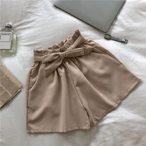 Belted Paperbag Shorts 🍦🌺🤍✨